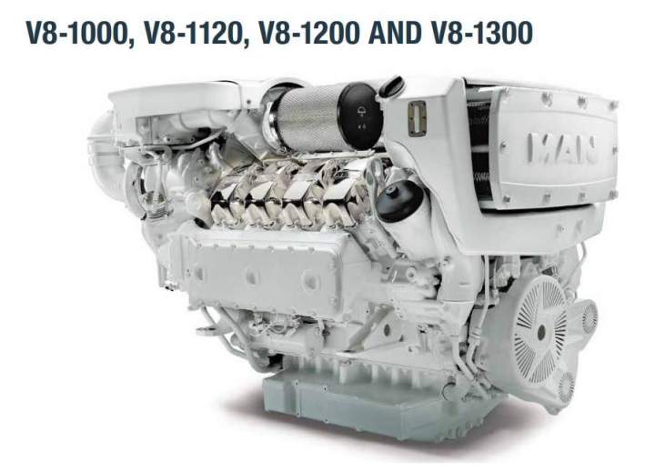 Moteur MAN V8 Puget-sur-Argens